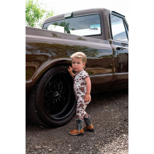 BROWN CATTLE | ZIPPER ONE PIECE