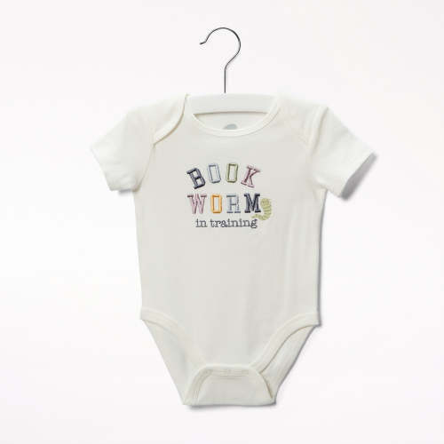 Bookworm In Training Onesie | Indigo