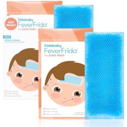 Frida Baby Cool Pads for Kids Fever discomfort by fridababy, 5 Count (Pack of 2)