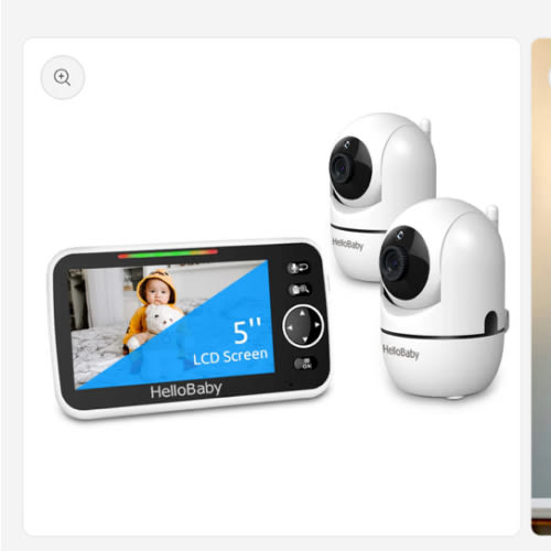 HelloBaby HB6550-2 Baby Monitor with two cameras