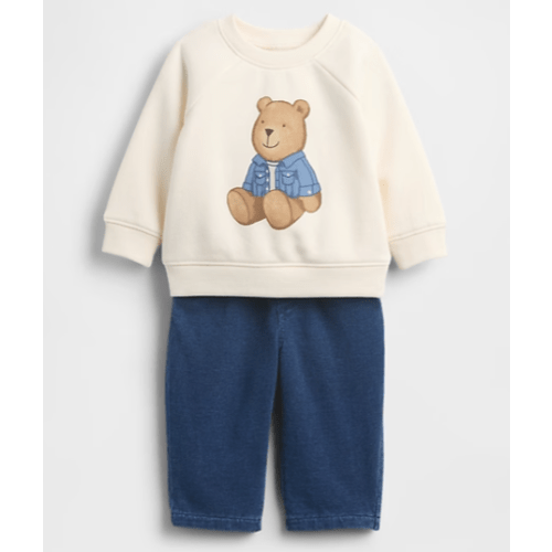 Baby VintageSoft Brannan Bear Outfit Set- GAP