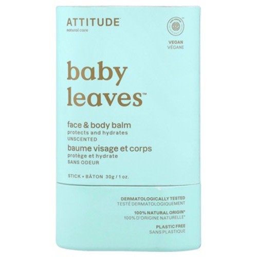 ATTITUDE Baby Leaves™, Face & Body Balm, Unscented, 1 oz.