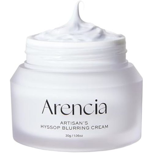 ARENCIA Hyssop Blurring Cream, Intense Collagen Face Moisturizer & Night Repair Cream for Anti-Aging, Nourishing Skin Barrier, Premium Korean Skincare, 1oz