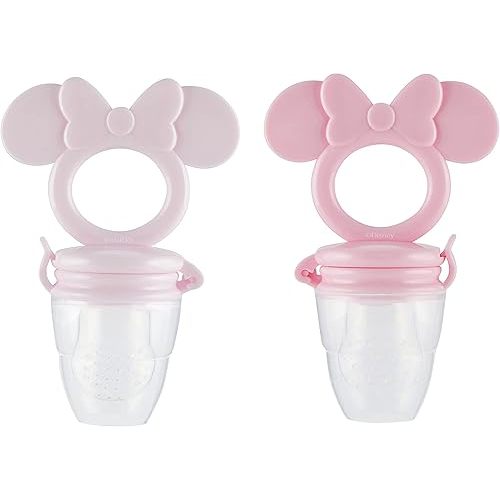 Disney Mickey and Minnie Teether with Fruit Feeder - Safe and Durable Design for Soothing Your Baby's Teething Pains