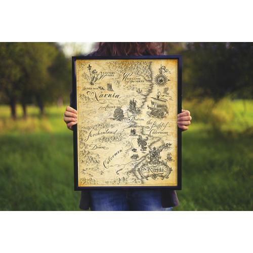 Fantasy Map of Narnia, The Lion, the Witch and the Wardrobe World