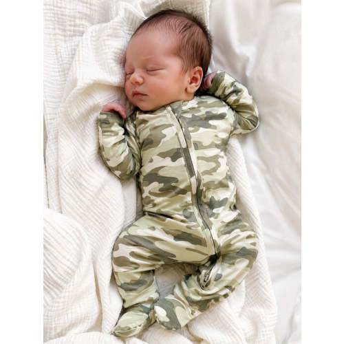 2-Way Zip Footie, Camo