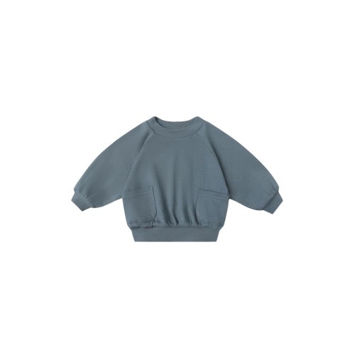 Pointelle Organic Cotton Pocket Sweatshirt