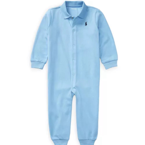 Boys' Interlock Solid Coverall - Baby