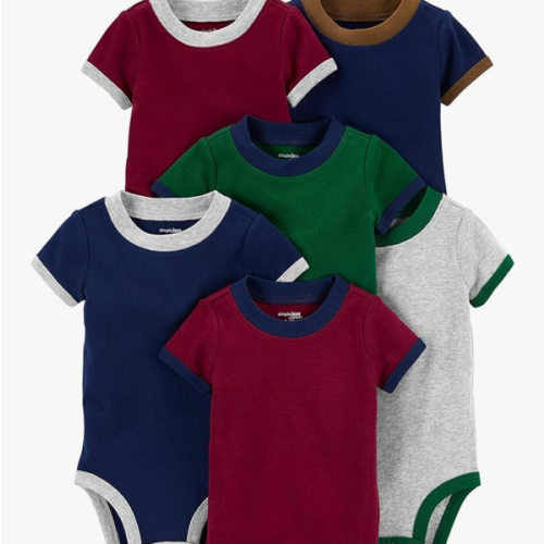 Simple Joys by Carter's Baby-Boys 6-Pack Short-Sleeve Bodysuit