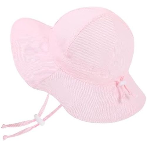 Meaiguo Baby Girl Sun Hat with UPF 50+ Outdoor Adjustable Toddler Beach Hat with Wide Brim Bucket Hats for Kids