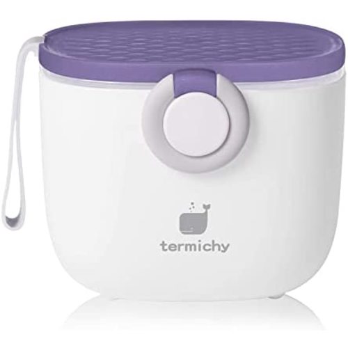 Termichy Baby Formula Dispenser, Portable Formula Dispenser Container with Scoop and Carry Handle for Travel Outdoor Activities for Baby Infant, 500ml (Purple)