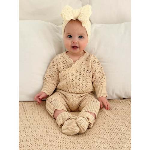 Signature Knit Onesie Darling Oat