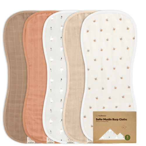 Organic Baby Burp Cloths & Bibs Set For Feeding – KeaBabies - Hills