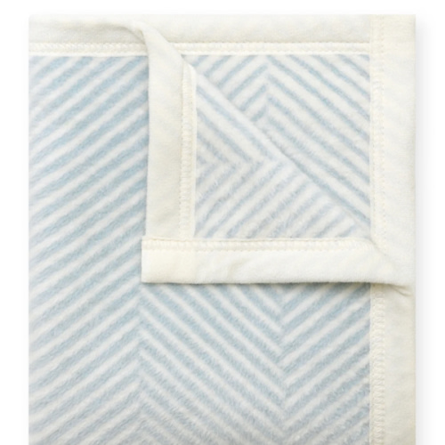 Harborview Herringbone Sky Mini Blanket