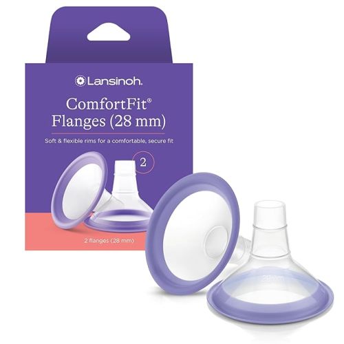 Lansinoh Breast Pump Flanges, 28mm, 2 Count