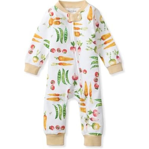 Burt's Bees Baby Unisex Sleep and Play Pajama, Footless One-Piece Zipper PJ