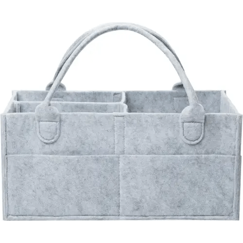 Mr. Pen- Baby Diaper Caddy Organizer, Gray, Large