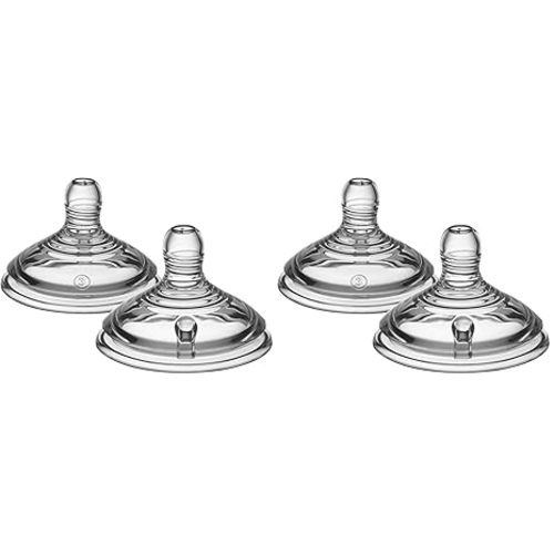 Tom Tipp Nipples, Medium Flow, 3+ Months, Pack of 4