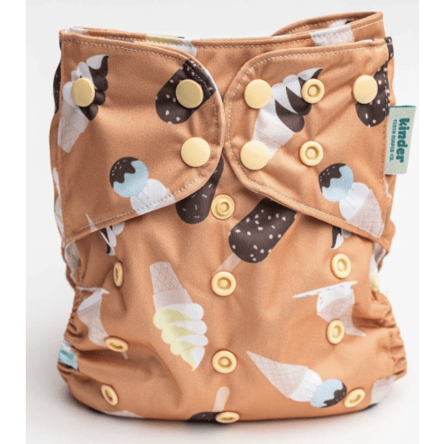 Food: Essentials Pocket Cloth Diaper with Athletic Wicking Jersey, Grows with your Baby