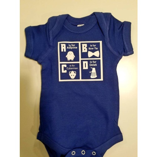 Doctor Who ABCs Infant Bodysuit or Toddler T-shirt