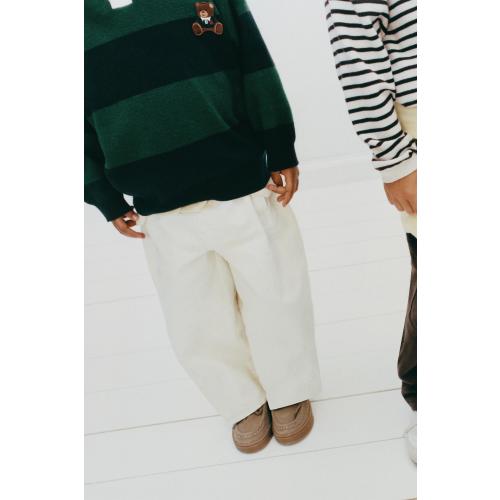 BALLOON TWILL PANTS - Ecru | ZARA United States