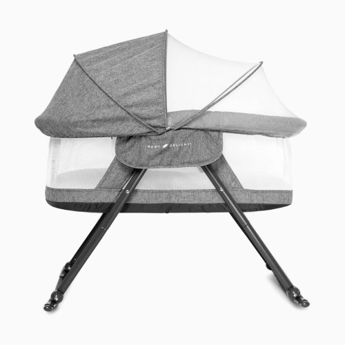 Baby Delight Slumber Deluxe Rocking Bassinet - Charcoal Tweed