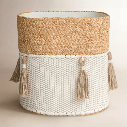 Birch Lane™ Gardenia Cotton And Jute Storage Bin For Baby Nursery or Kid's Room & Reviews | Wayfair