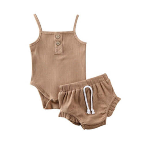 Basic Sleeveless Romper With Bloomer – Teeny Mini Me