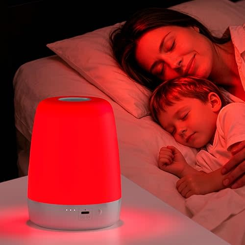 XKETA Red-Light Night Light Baby: Pure 670nm Natural Melatonin Booster for Kids & Mom – Red Light Lamp Sleep Aid for Deeper Rest & Wake Up Refreshed in Bedroom & Nursery