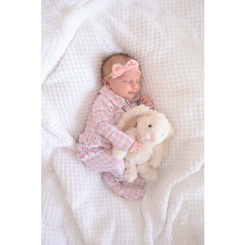 Peter Pan Collar Ruffle Zipper Footie