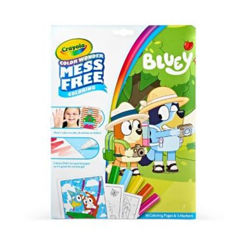 Crayola Color Wonder Mess Free Coloring Pages with Markers - Bluey: Non-Toxic, Creative Thinking, Kids, 18 Pages