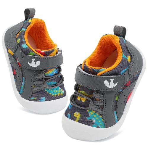 FEETCITY Wide Baby Shoes Boys Girls Baby Barefoot Shoes Breathable Infant Walking Shoe Crib Sock Shoe Toddler Sneakers Flexible