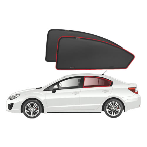 Subaru Impreza Sedan 4th Gen Rear Door Car Window Sun Shades (GJ; 2011-2016)