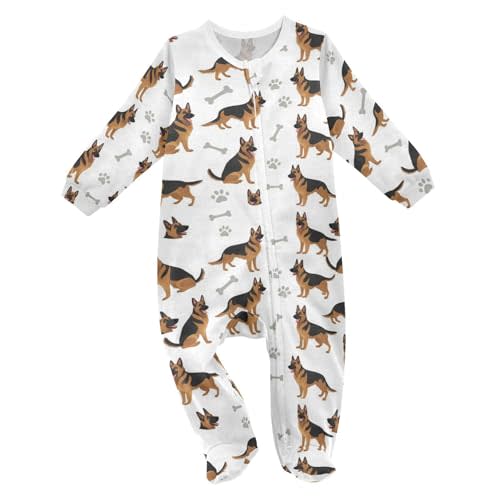 Dussdil Baby One-Piece Footies Newborn Rompers Pajamas Cotton Footed Pjs for Sleep Play Boys Girls