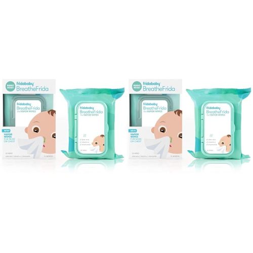 Frida Baby Breathefrida Vapor Wipes for Nose or Chest, 30 Count (Pack of 2)