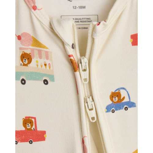 Bamboo Footie Pajama - Baby in Ice Cream Bears