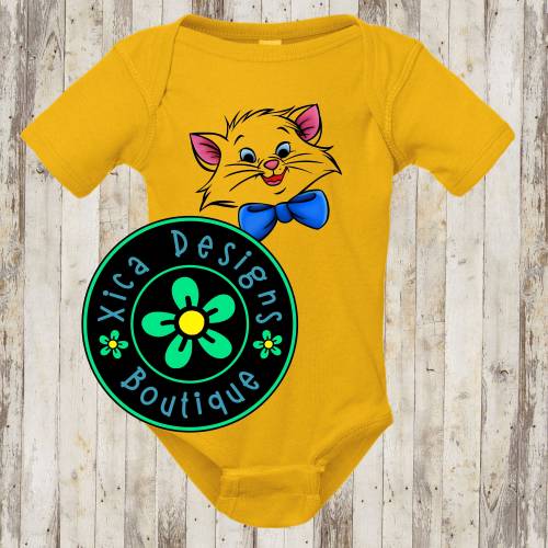 Toulouse Bodysuit, The Aristocats Bodysuit, Cat Costume Bodysuit, Disney Halloween Shirt, Infant Bodysuit Costume Shirt, Direct To Garment