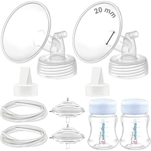 Maymom Pump Parts Compatible with Spectra S2 S1, 20mm Flange Valve Tube Bottle Backflow Protector, Not Original Spectra S2 Replacement Pump Parts Duckbill Valve Bottle