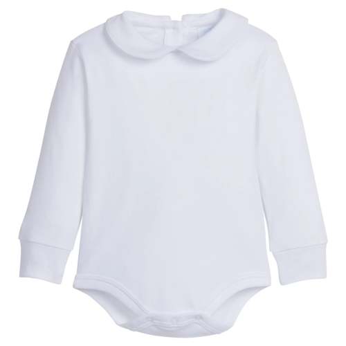 Little English Piped Peter Pan Shirt - White – Jojo Mommy