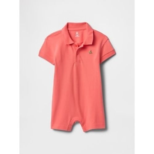 Baby Pique Polo Shorty One-Piece | Gap