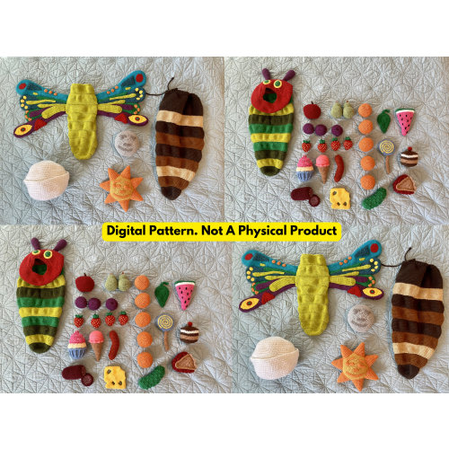 Bundle - CROCHET PATTERN - Hungry Caterpillar + Expansion