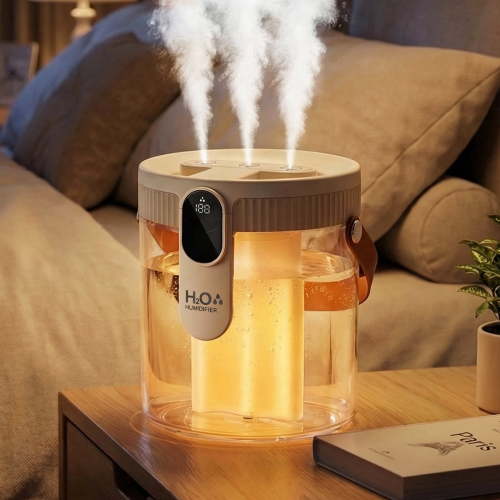 Skdwakiz Humidifier for Room, 1.5L Cool Mist Top Fill Air Humidifier with 3 Mist Modes & Night Light, 25dB Quiet Portable Ultrasonic Humidifiers for Home, Bedroom