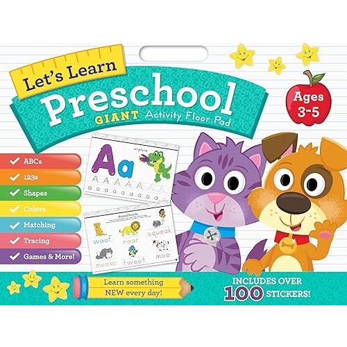 Let's Learn Preschool Floor Pad Paperback – Big Book, April 19, 2022