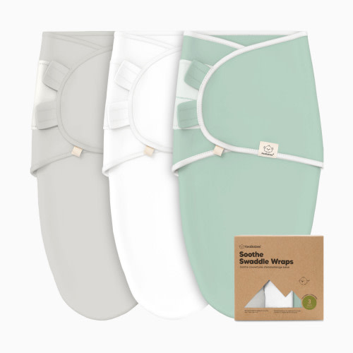 KeaBabies Soothe Swaddle Wraps (3 Pack) - Sage, One Size, 3