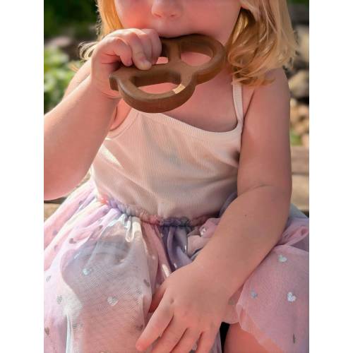 Natural wood pretzel teething toy; Pretzel toy; Personalized baby gift; Wood Teether; Wooden gifts; Baby shower gifts