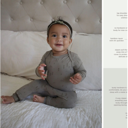 National Park Brown Convertible Footie Pajamas | günamüna