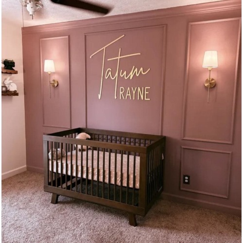 Custom Wood Baby Name Sign | Letter Wall Art | Kids Room Art | Wall Art for Nursery | Baby Name Sign | Kids Room Decor | Wooden Sign | USA