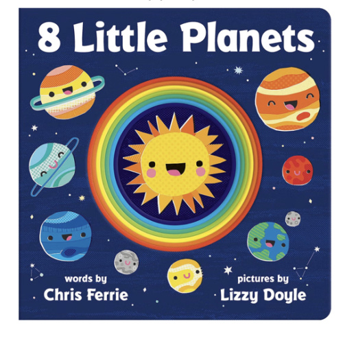 8 Little Planets: A Solar System Book for Kids with Unique Planet Cutouts