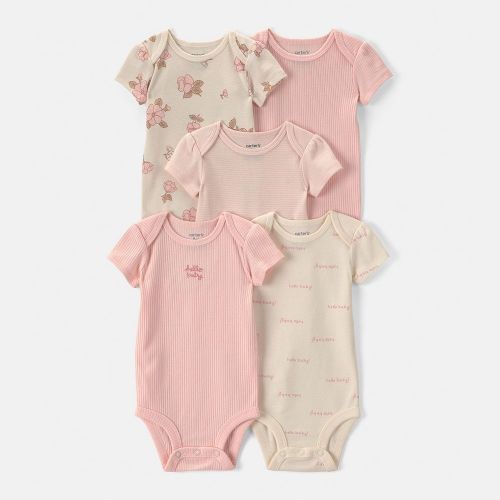 Baby Girl Carter's 5-Pack Short Sleeve Bodysuits