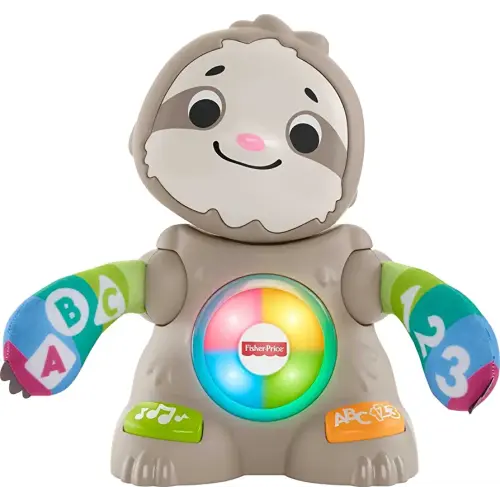 Fisher-Price Linkimals Learning Toy Smooth Moves Sloth With Interactive Music And Lights For Infants And Toddlers